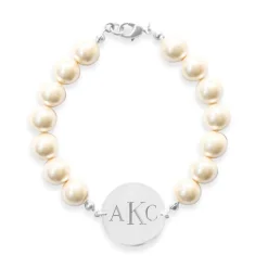 Pearl Monogram Bracelet