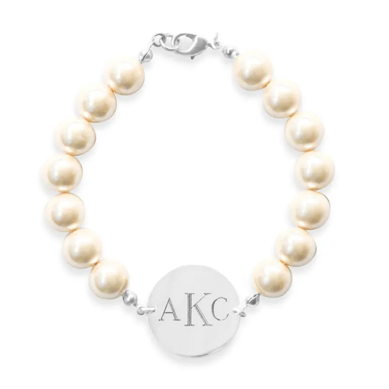 Pearl Monogram Bracelet