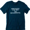 Private Yacht No Boarding Tee