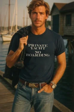 Private Yacht No Boarding Tee
