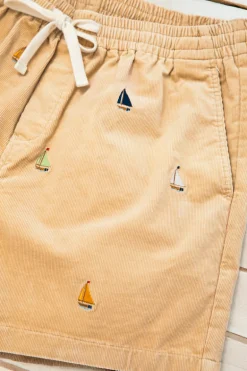 Sailboat Corduroy Shorts