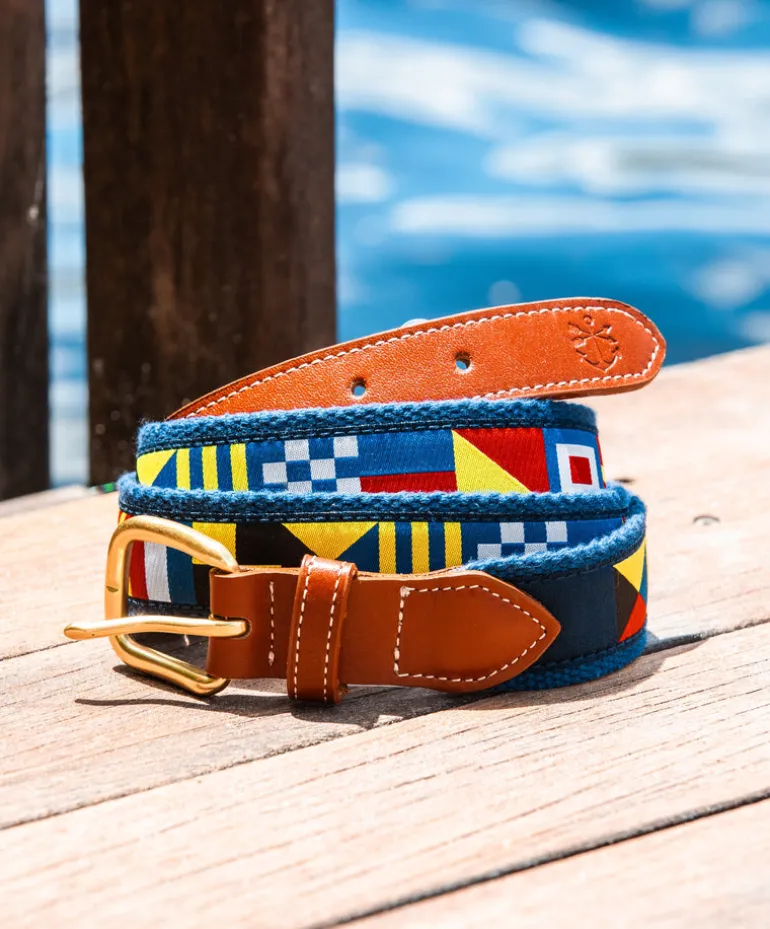 Sailing Flag Ribbon Belt