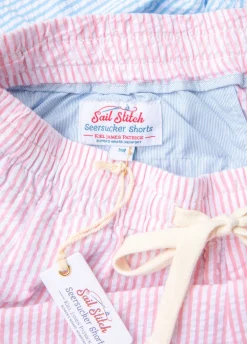 Sailor's Delight Seersucker Drawstring Shorts
