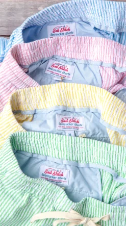 Sailor's Delight Seersucker Drawstring Shorts