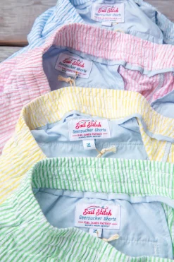 Sailor's Delight Seersucker Drawstring Shorts