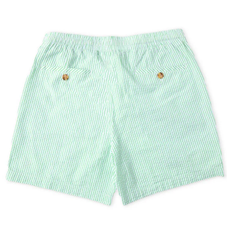 Seagrass Seersucker Drawstring Shorts