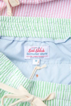 Seagrass Seersucker Drawstring Shorts