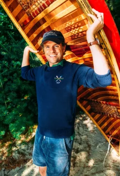 Squam Lake Canoe Monogram Sweater (Men's)