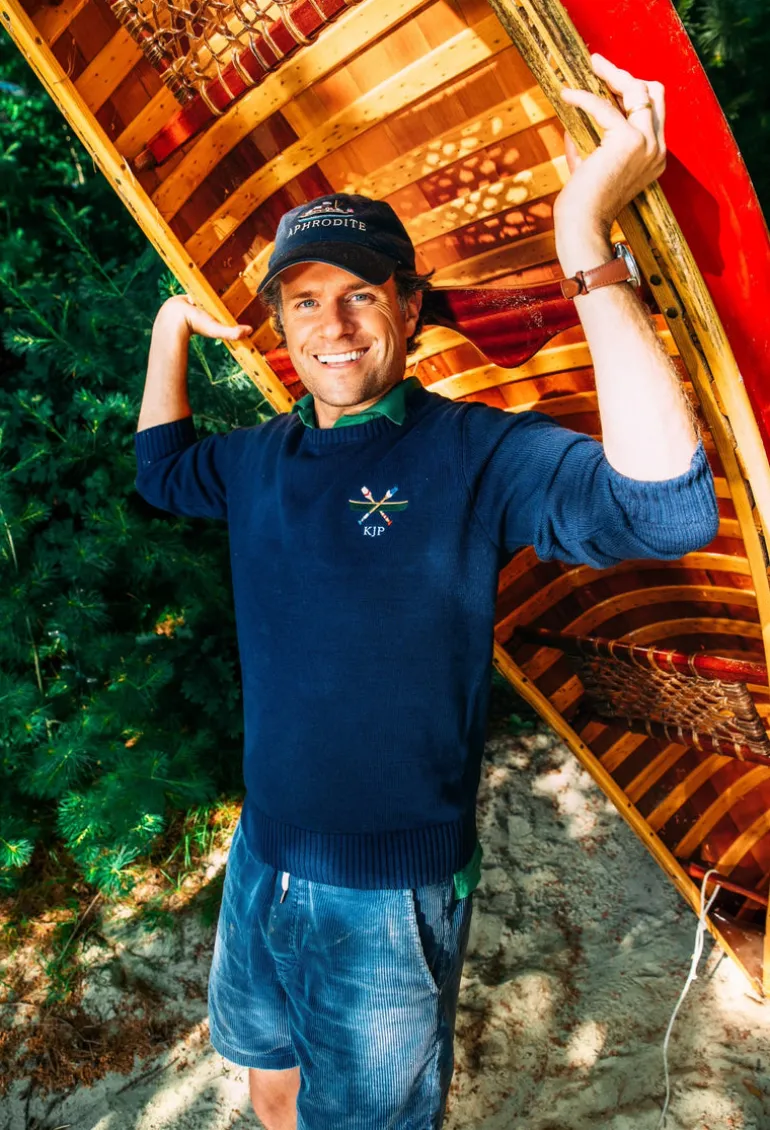 Squam Lake Canoe Monogram Sweater (Men's)