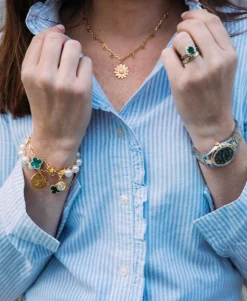 Sunflower Bead Chain Necklace