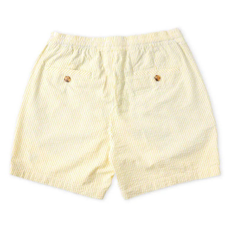 Sunset Sail Seersucker Drawstring Shorts