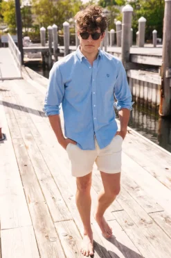 Sunset Sail Seersucker Drawstring Shorts