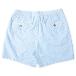 The Azure Seersucker Drawstring Shorts