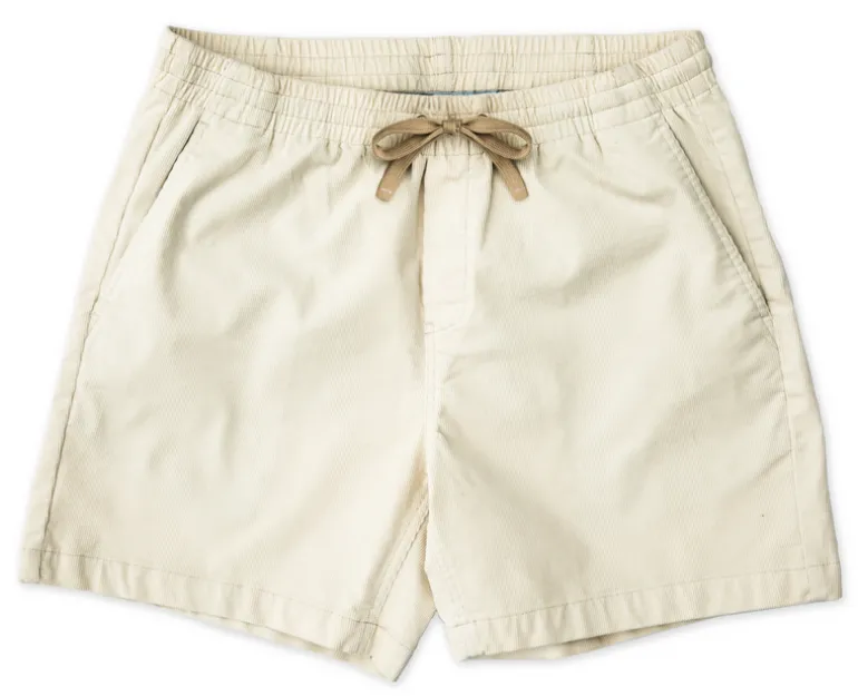 The Coastal Cord Short- Ecru