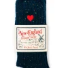 The Heart Donegal Sock- Navy