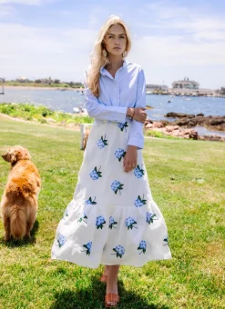 The Hydrangea Skirt - White