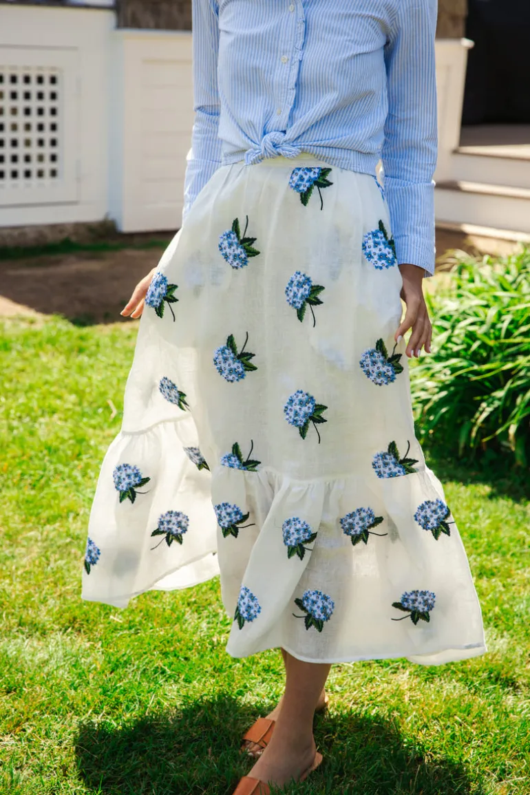 The Hydrangea Skirt - White