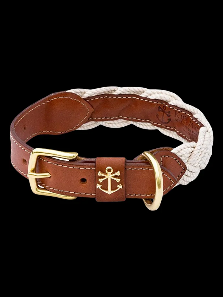 The Knotty Dog Collar- White