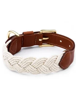 The Knotty Dog Collar- White