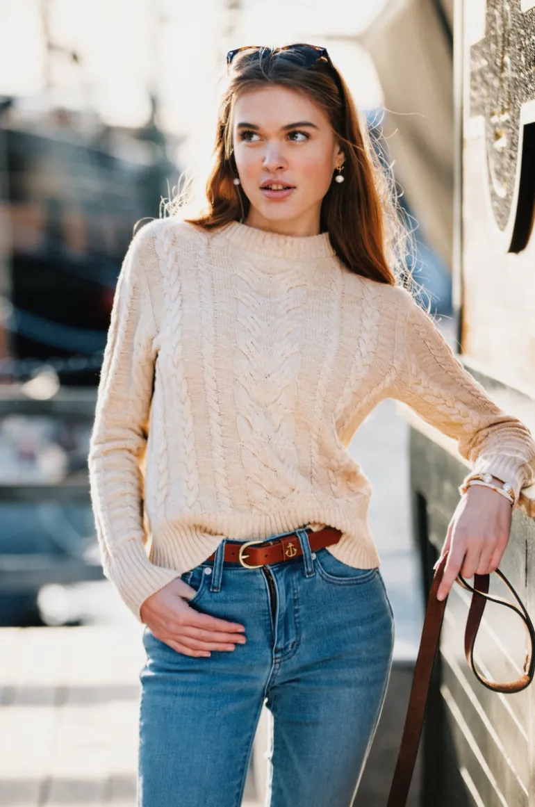 The Sailor Knit Sweater- Cream