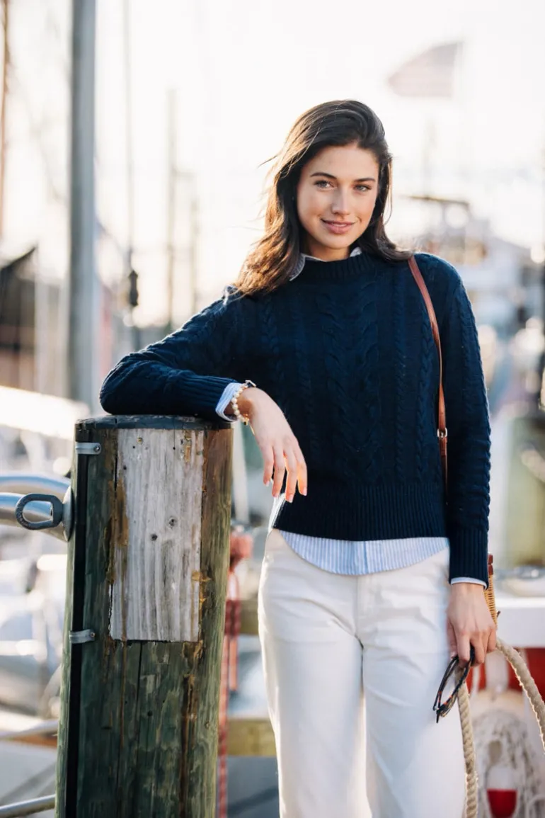 The Sailor Knit Sweater- Navy