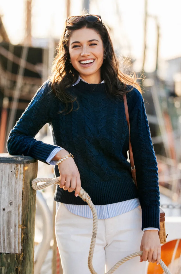 The Sailor Knit Sweater- Navy