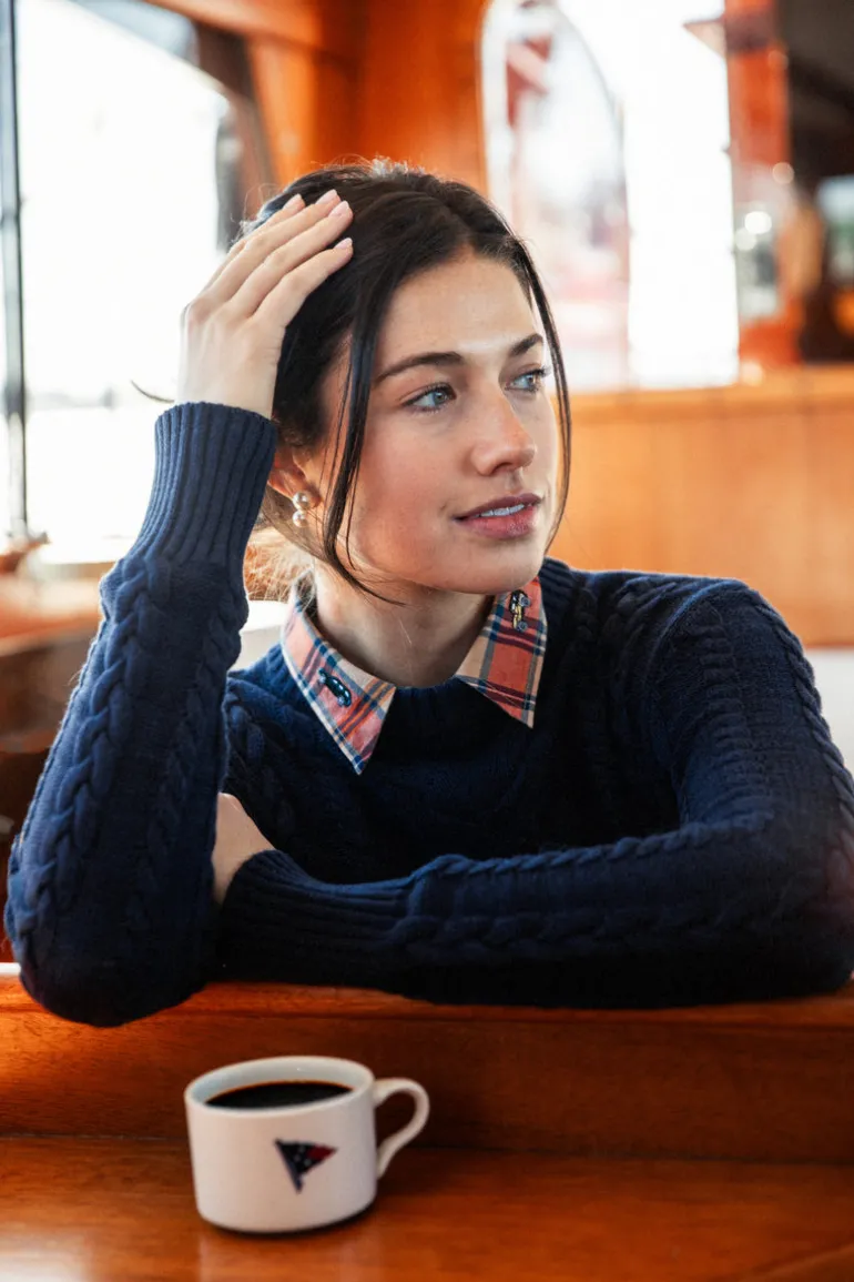 The Sailor Knit Sweater- Navy