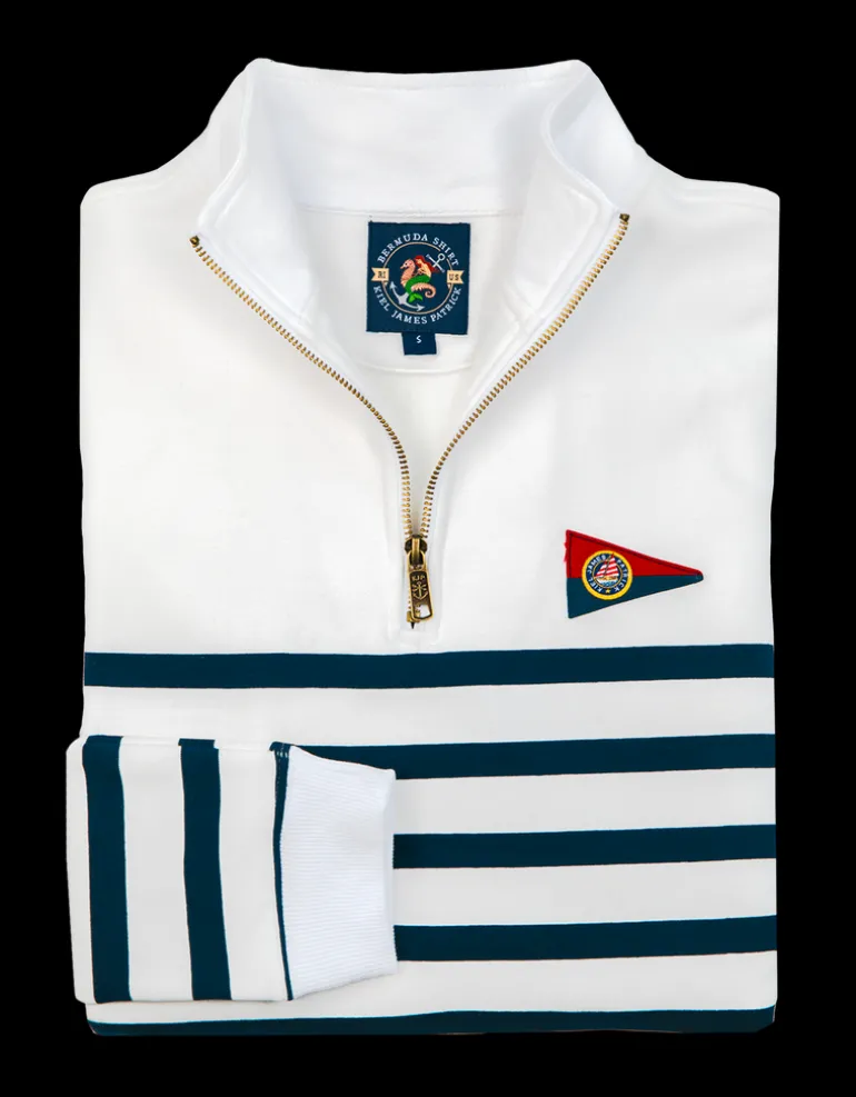The Saltwater Striped Quarterzip- Men’s