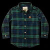Under the Mistletoe Kids Flannel Shirt