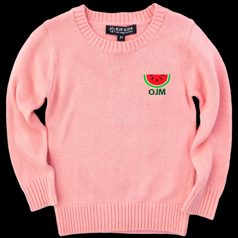 Watermelon Monogram Kids Sweater