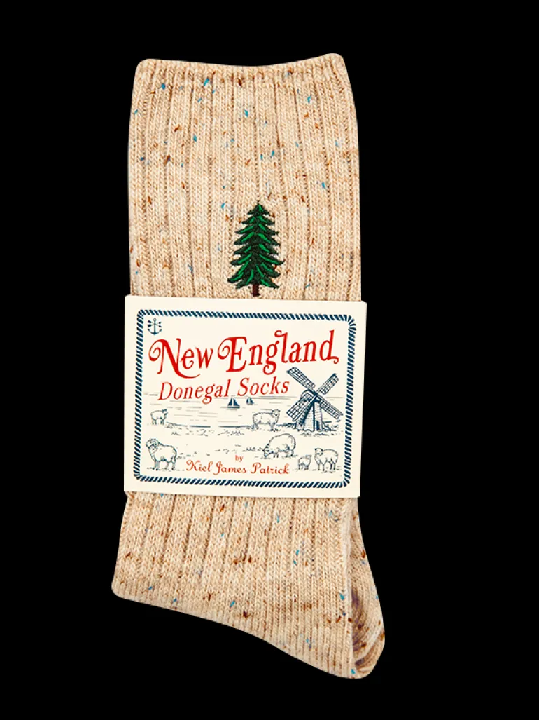 Winter Pine Donegal Sock