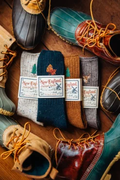 Winter Pine Donegal Sock